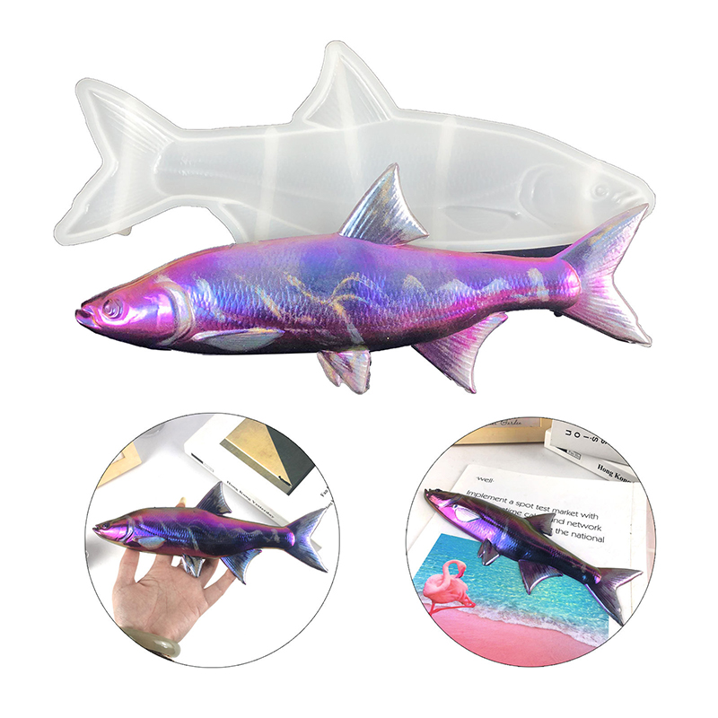 Resin Casting Mold - 1pc Fisch Silikon Epoxy Form Große