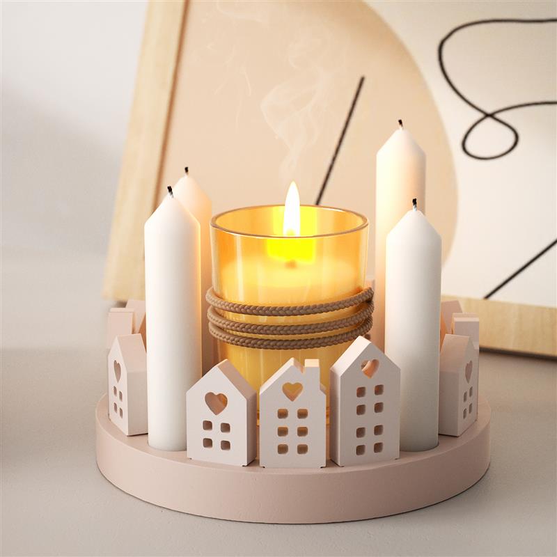 Art Craft House Making - Hohl Haus Kaninchen Kerzenhalter Silikon Form
