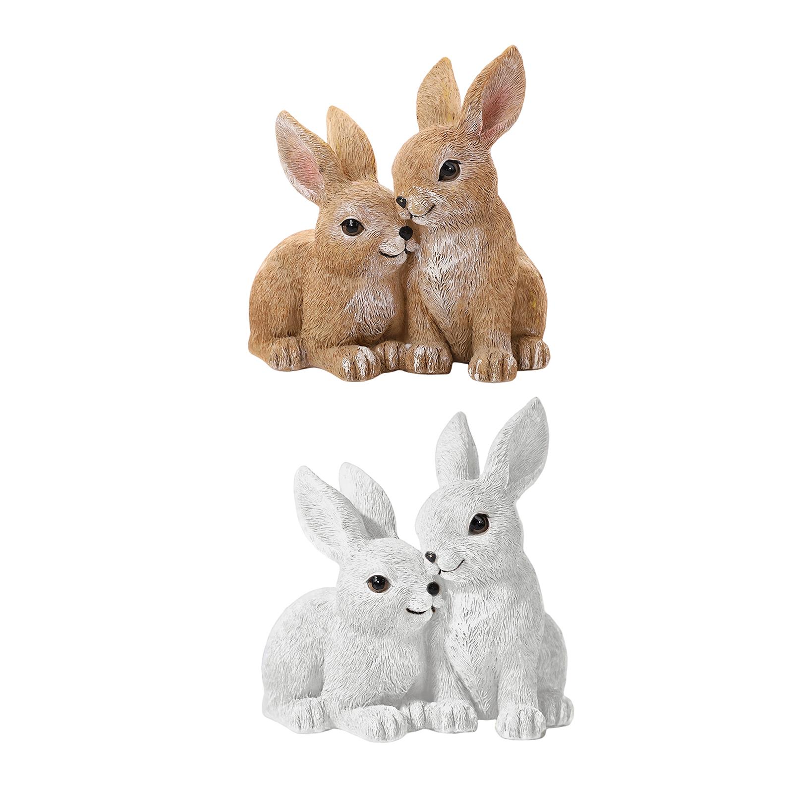 Art Craft Rabbit - Kaninchen-Statue, Osterdekoration, bezaubernd, ideales Geschenk, Kunsthandwerk,