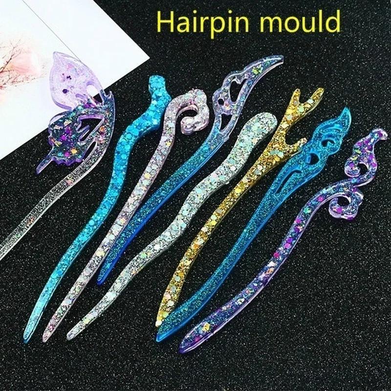 Resin Casting Mold - Neue Transparente Haarnadel Silikon Spezielle Form