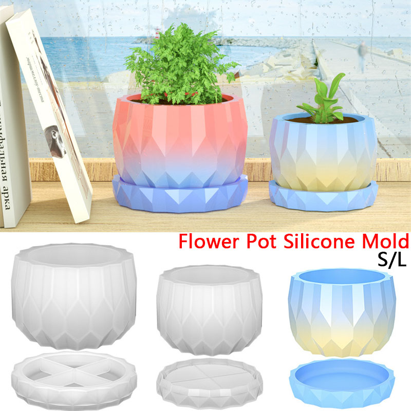 Art Craft Vase - 1 Set Silikon-Pflanzgefäßformen für Beton, Blumentopf