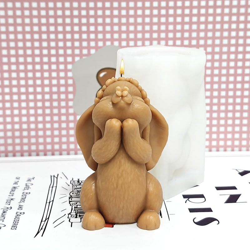 Art Craft Rabbit - Gebetsform für Segenswünsche: Silikon-Kerzenform für Lop-Eared