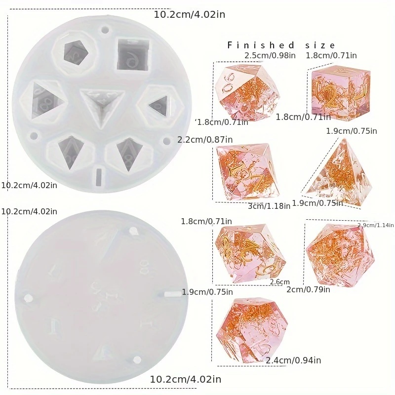 1 Satz Silikonharz-Gussformen, – Resin Casting Mold Bewertung und Preis