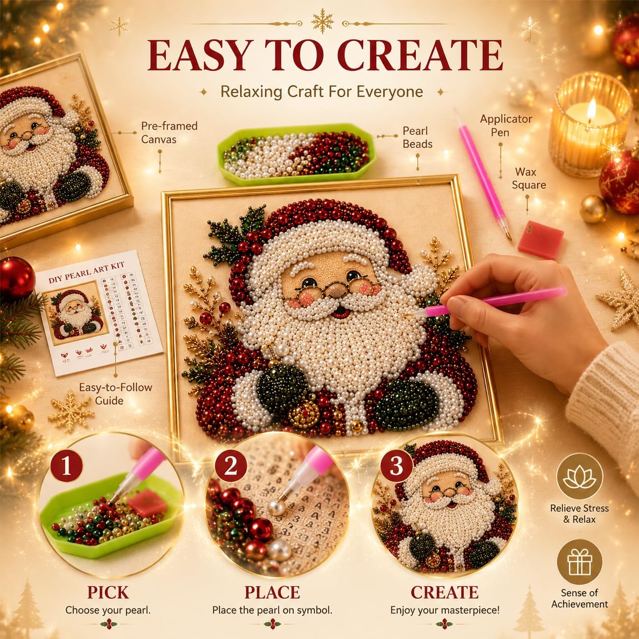 DIY Weihnachts-Perlen-Diamant- – Art Craft For Christmas Bewertung und Preis