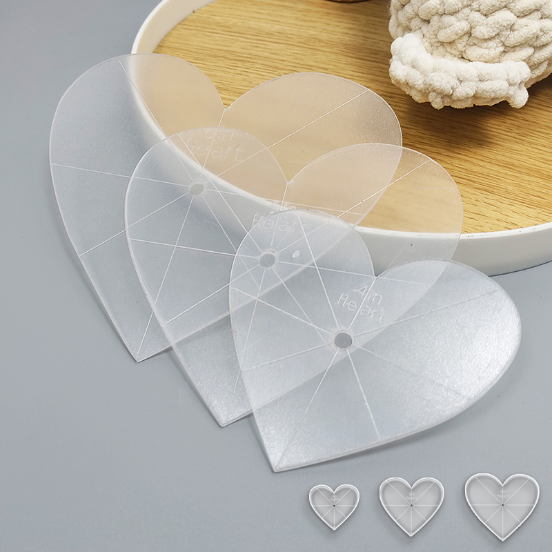 3-teiliges Herzförmiges Acryl- – Art Craft Template Bewertung und Preis