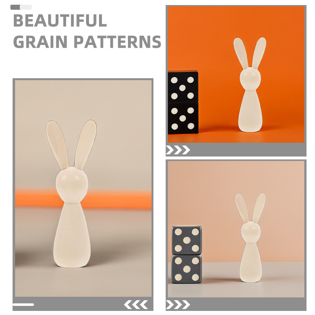 7 Stück Blanko-Holzhasenfigure – Art Craft Rabbit Bewertung und Preis