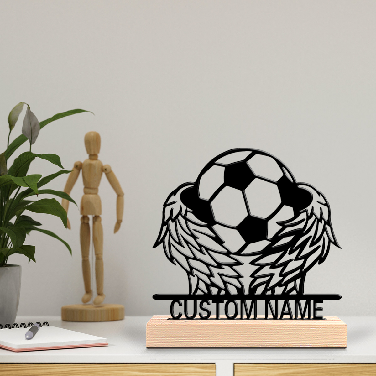 1 Stück Flügelfußball-Blechsta – Art Y Craft Bewertung und Preis
