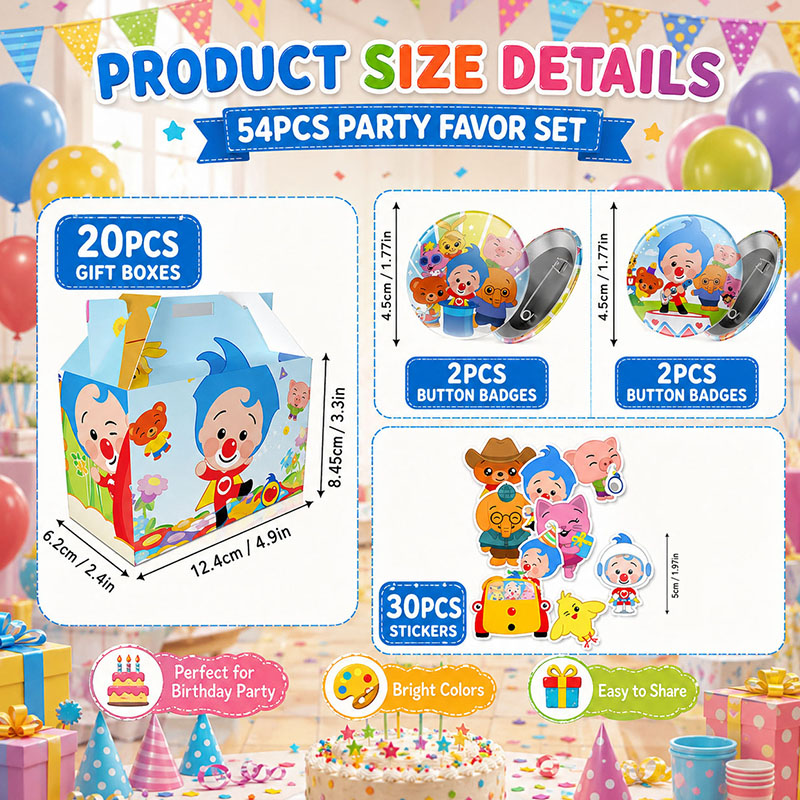 Clown-Cartoon-Muster Papierbox – Art Craft House Making Bewertung und Preis