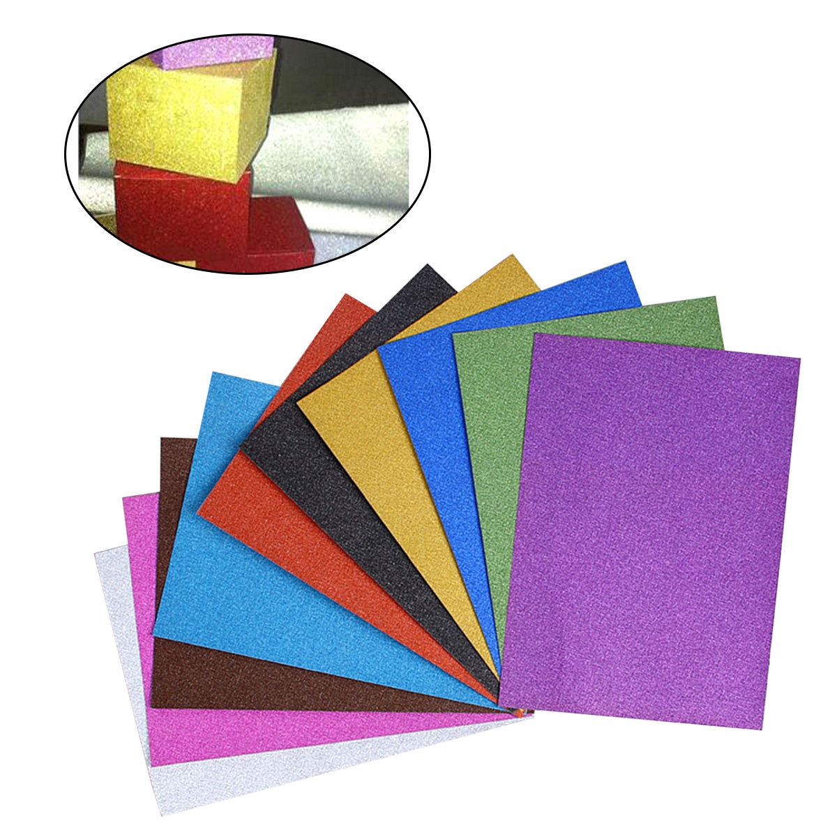 10 Stück Glitzer-Bastelpapier  – Art Craft House Making Bewertung und Preis