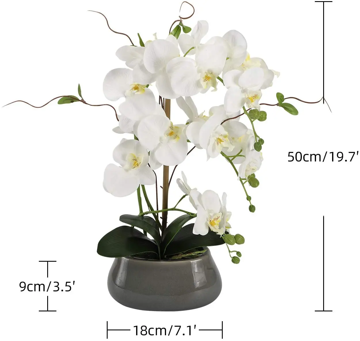Künstliche Orchideen blumen Mi – Art Craft Vase Bewertung und Preis