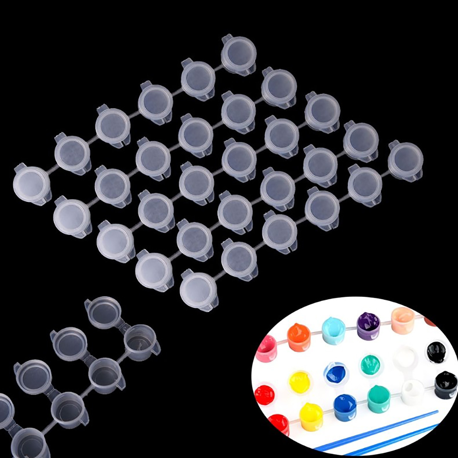 10 Streifen 60 Töpfe leere Far – Art And Craft With Paint Bewertung und Preis
