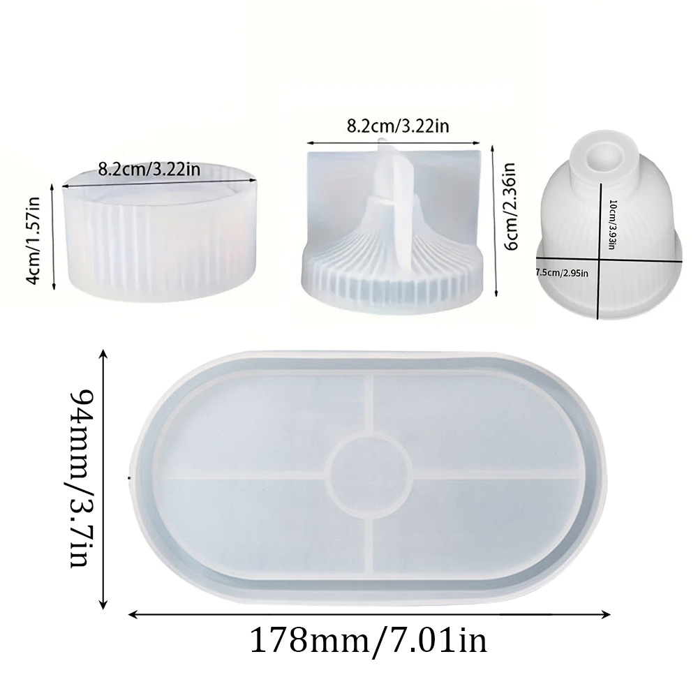 4 Stück Silikonformen, ovale T – Art Craft Vase Bewertung und Preis