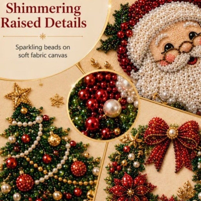 3D Weihnachts-Perlen-Strass-Ma – Art Craft For Christmas Bewertung und Preis
