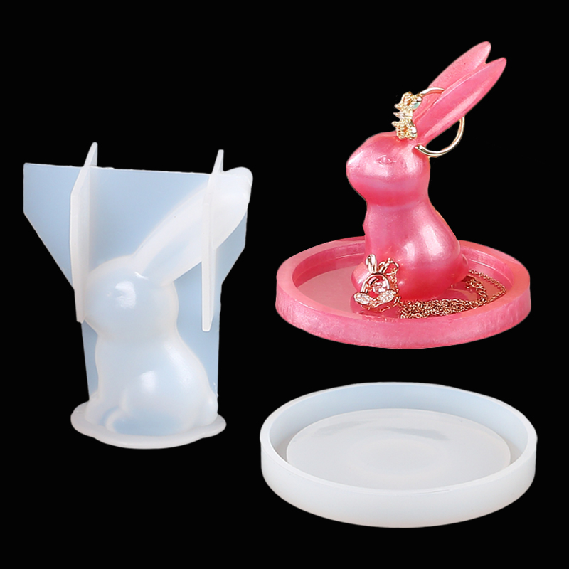 2Pcs 3D Bunny Ring Halter Sili – Art Craft Rabbit Bewertung und Preis