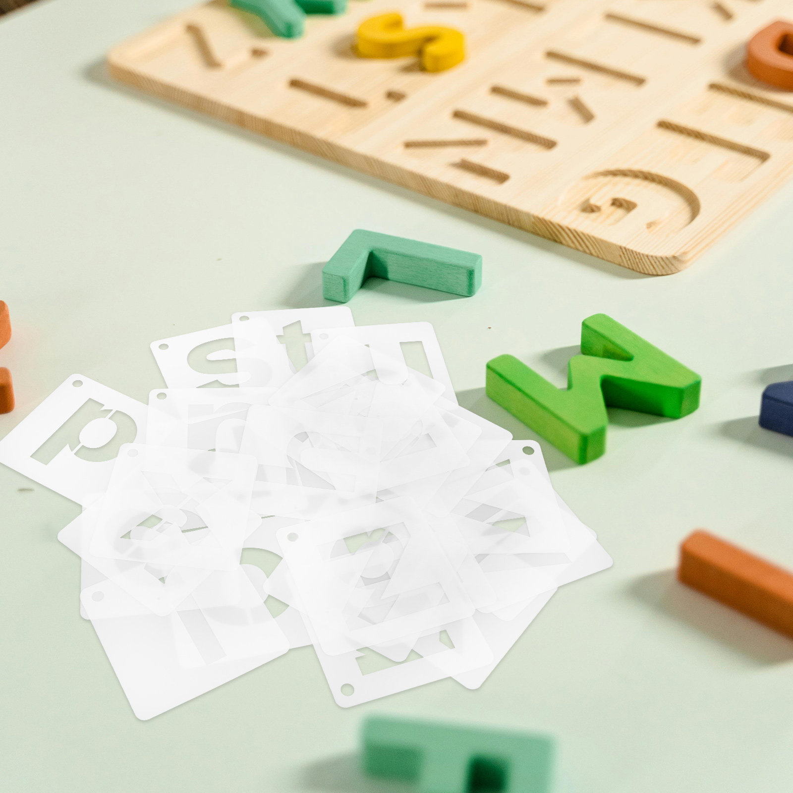 1 Set Alphabet-Schablonen aus  – Art Craft Template Bewertung und Preis