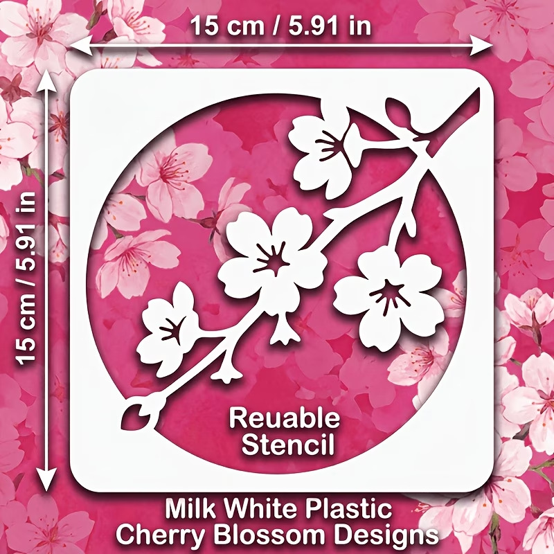 4 Stück Japanische Kirschblüte – Art Craft Template Bewertung und Preis