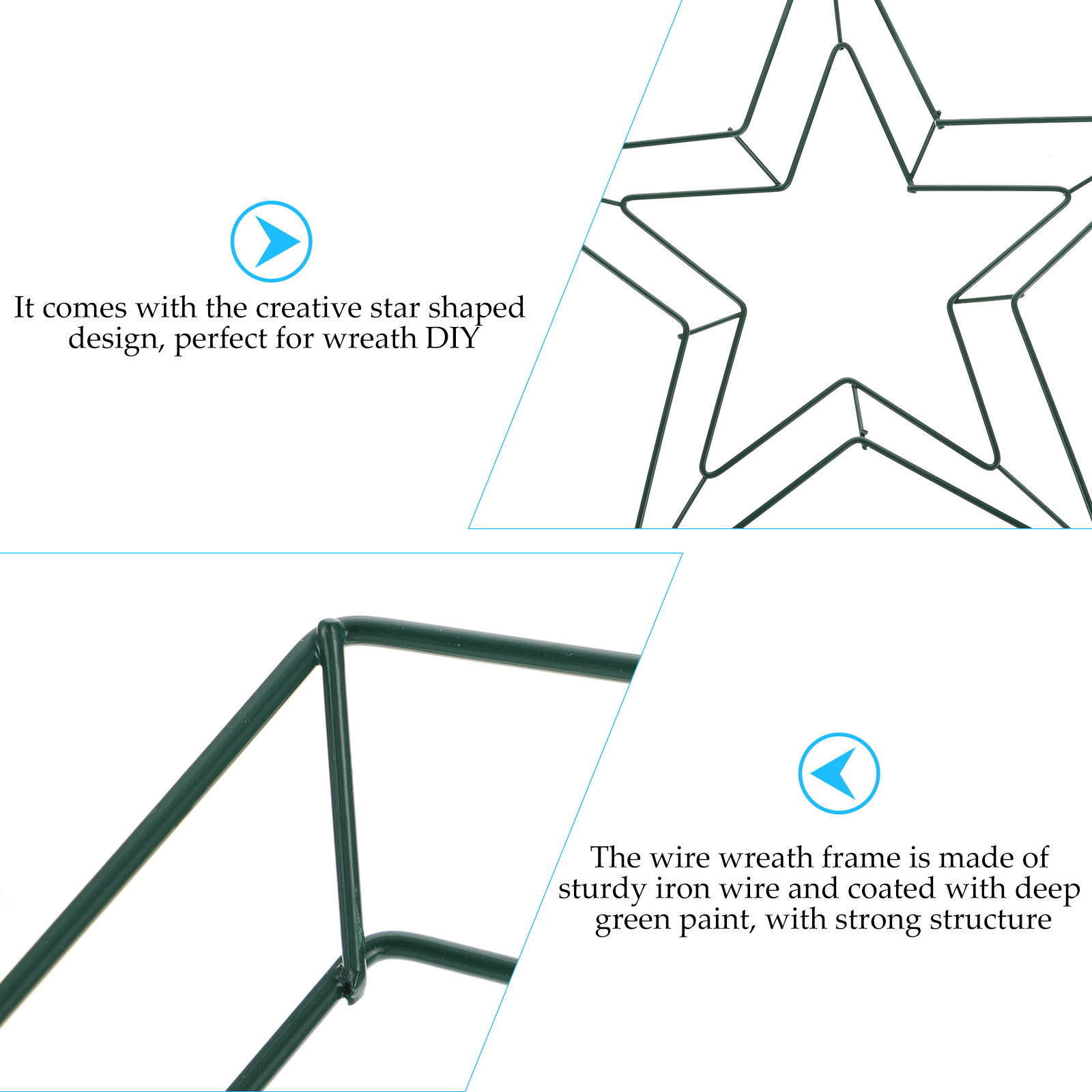 2 Stück robuste Eisenkranzring – Art Craft For Christmas Bewertung und Preis