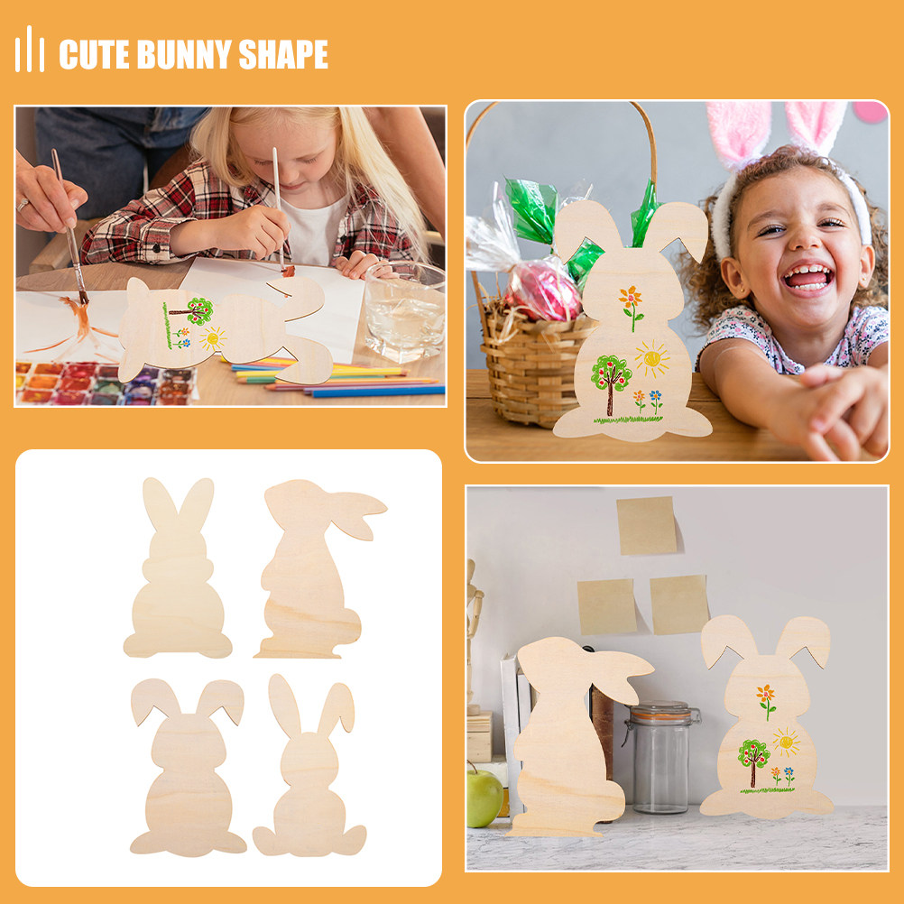 12 Stück leere Holz-Häschen-Au – Art Craft Rabbit Bewertung und Preis