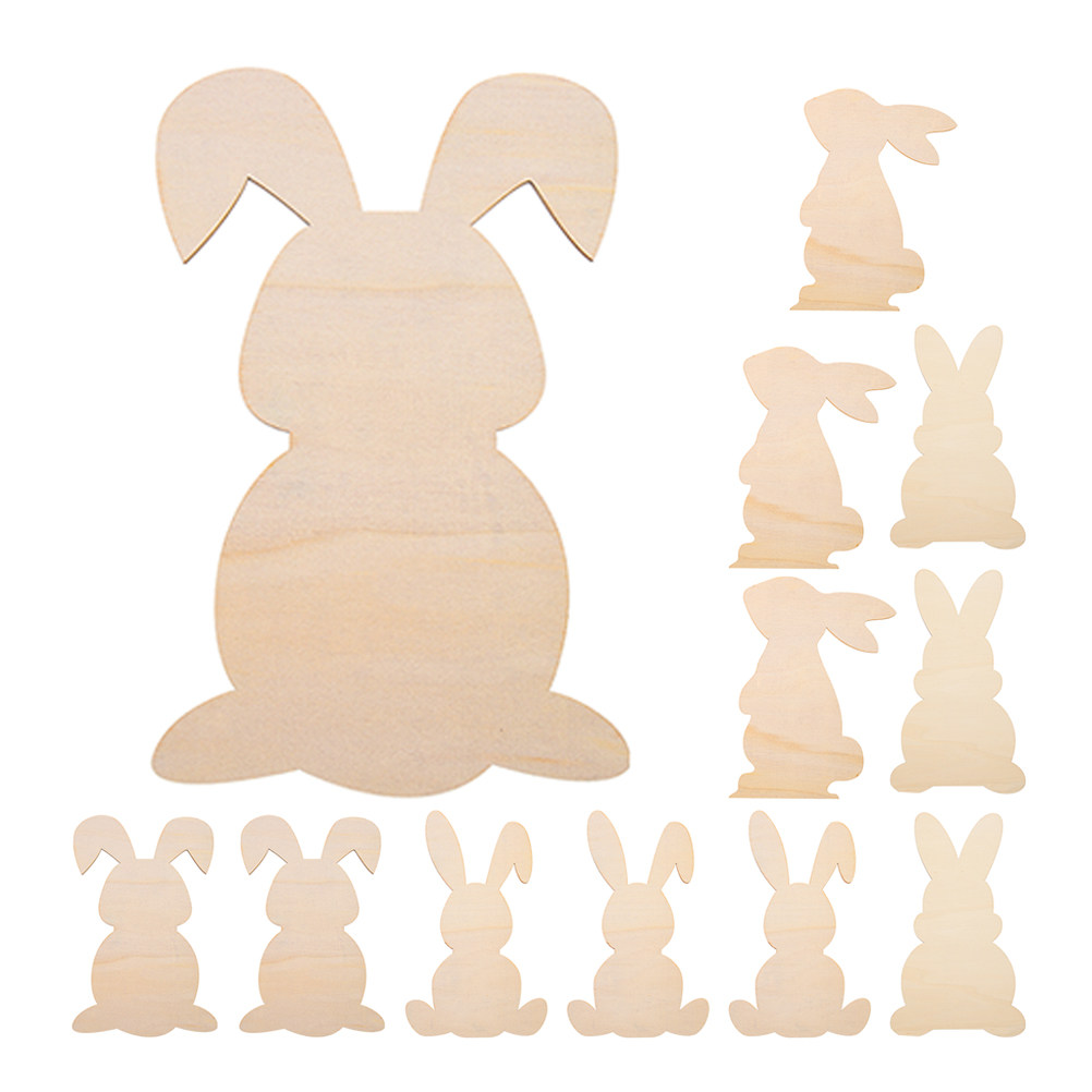 12 Stück leere Holz-Häschen-Au – Art Craft Rabbit Bewertung und Preis