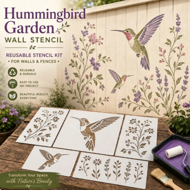 Garten-Wildblumen-Schablone zu – Art Craft Template Bewertung und Preis